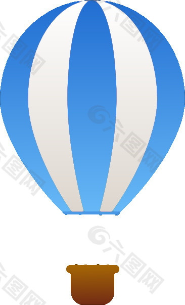 蚜垂直条纹的热气球的剪辑艺术