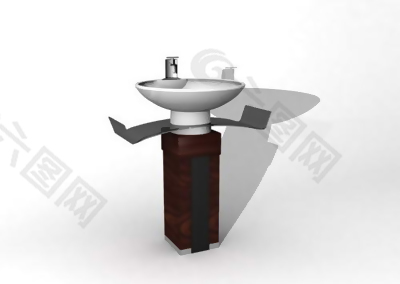 洗手盆卫生间洁具模型素材9