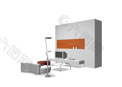 沙发-3D家具模型10