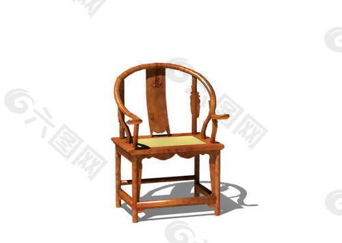 中式椅子3d中式家具模型11