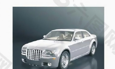 克莱斯勒300C Chrysler 300 3d模型/高级轿车3d模型库下载