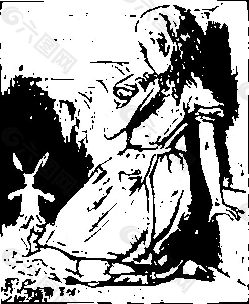 爱丽丝和兔子的剪辑艺术