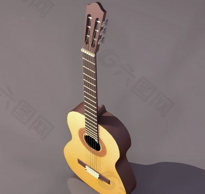 吉他、电吉他-乐器3D模型素材10