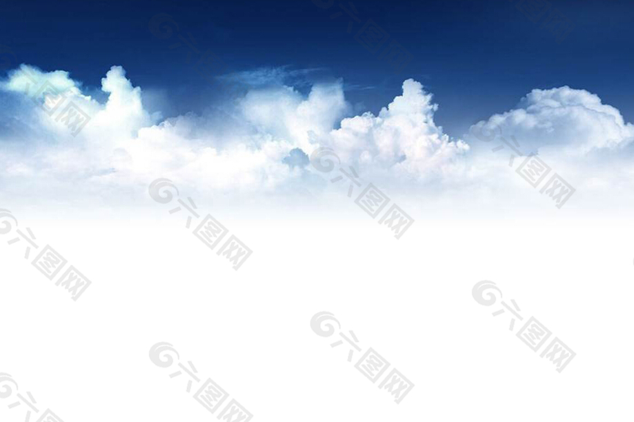 精美的蓝天白云幻灯片背景