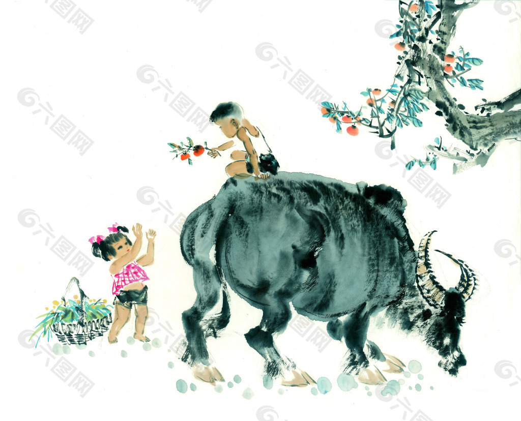 中国画黄牛