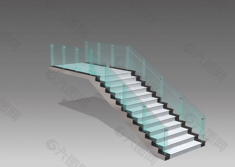 楼梯3D模型素材17