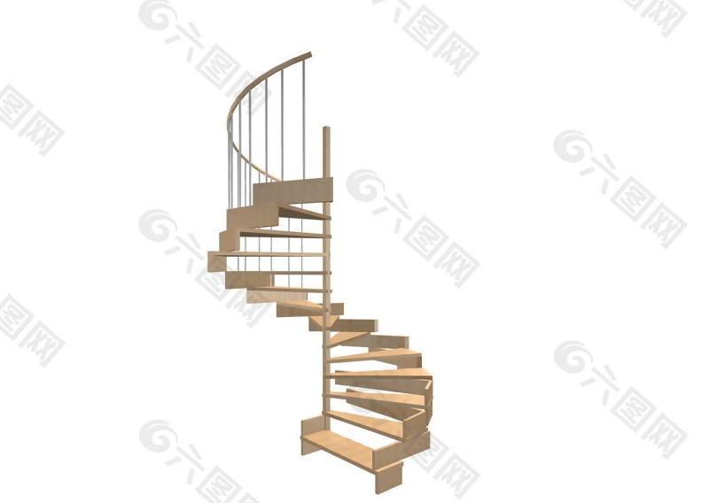 楼梯3D模型素材16