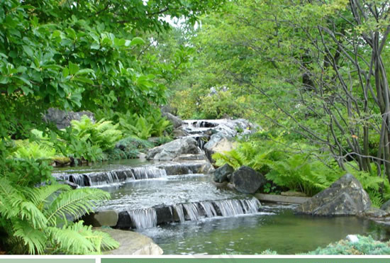 高山流水风景PPT