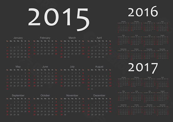 15年日历矢量素材平面广告素材免费下载 图片编号 六图网