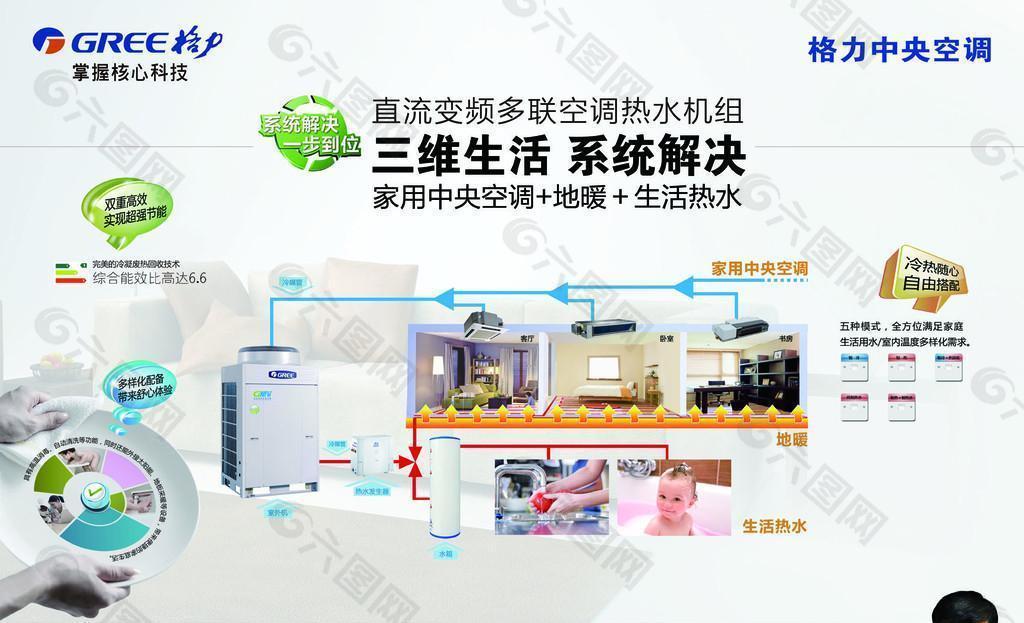 格力空调热水机原理图