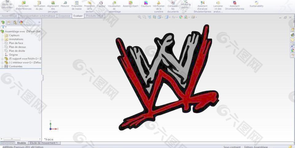 标志的WWE