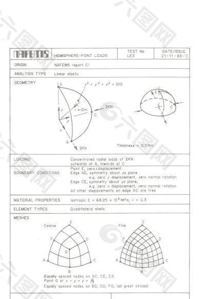 NAFEMS测试3