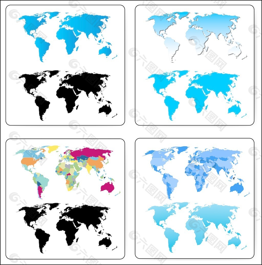 系列世界地图