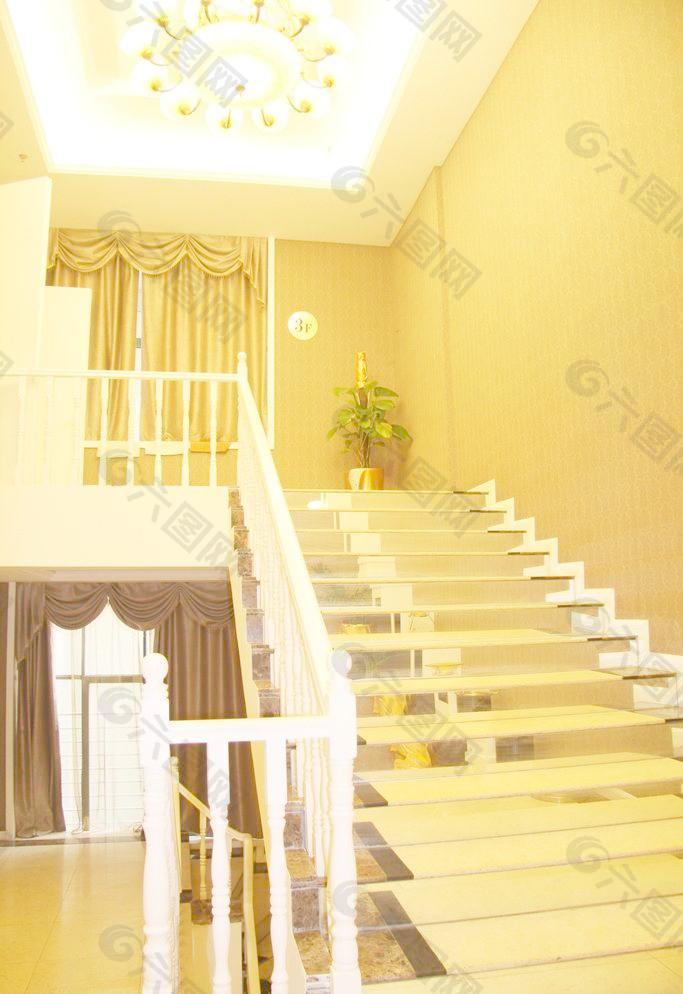 楼梯 台阶 壁纸 窗帘