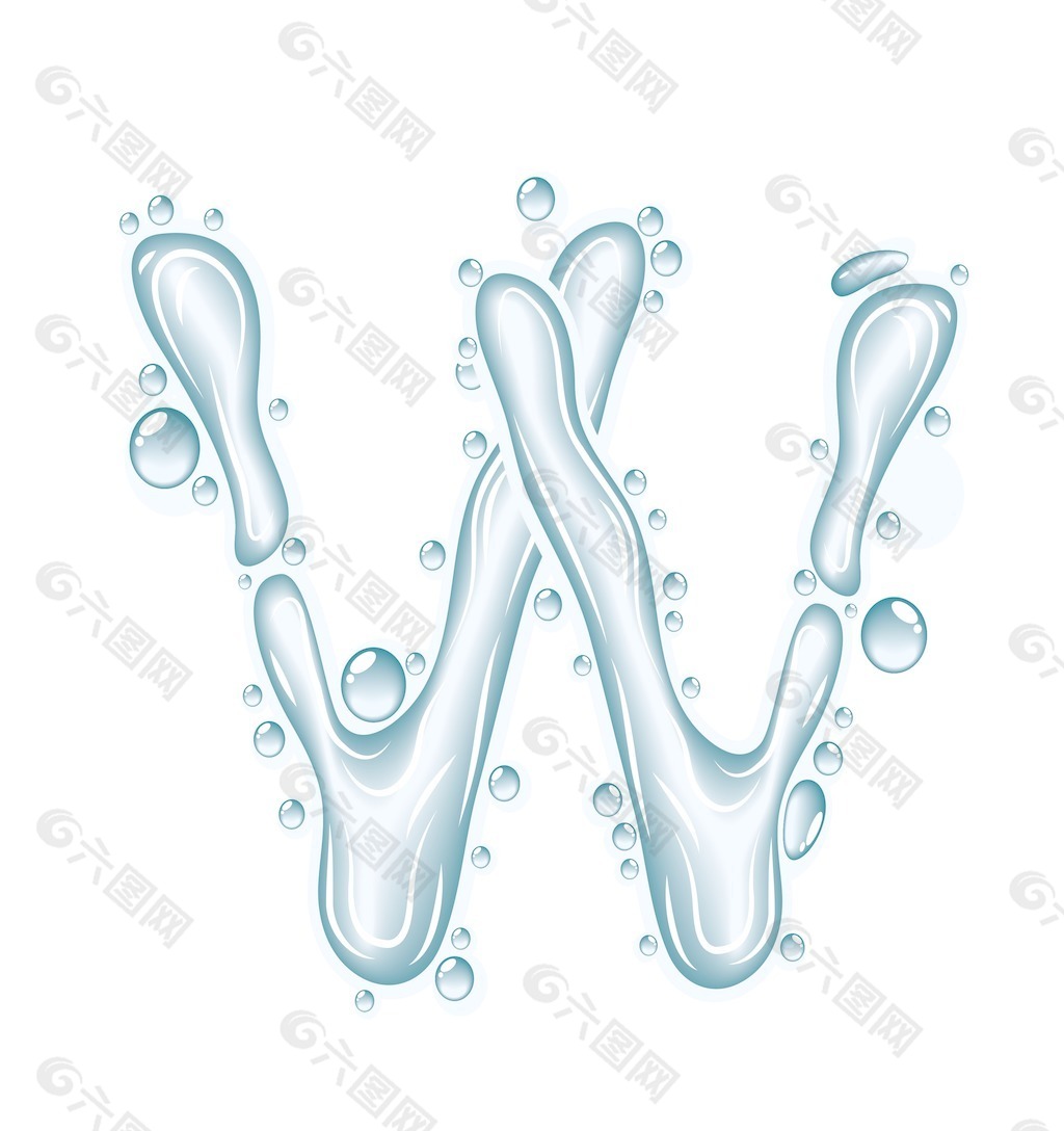 水的液体载体的字母