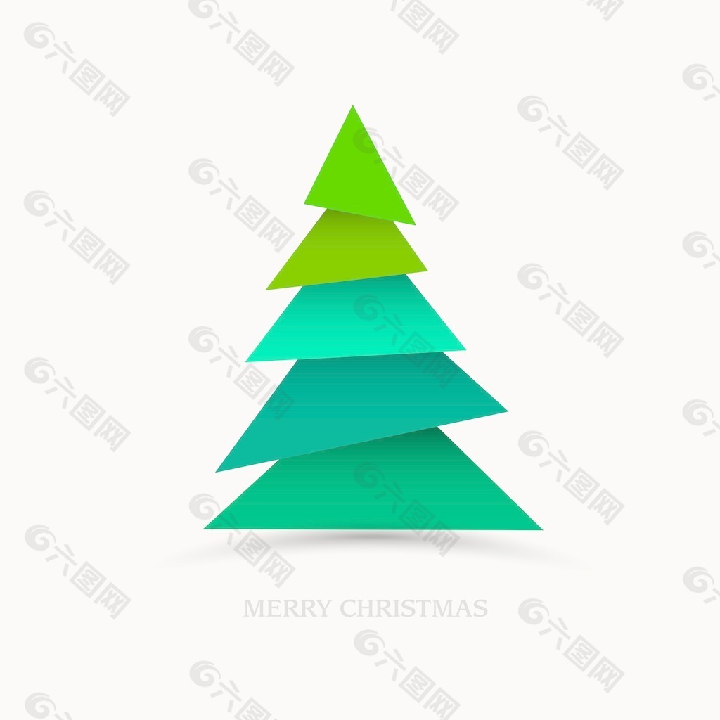 纸的圣诞树