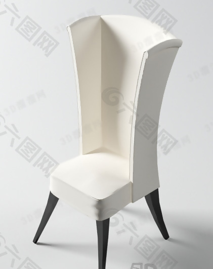 3D高背椅模型