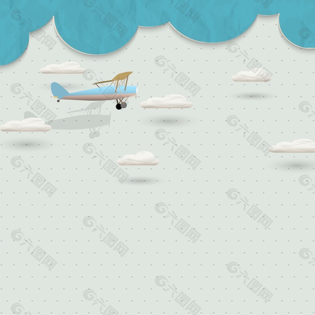 从纸飞机和云