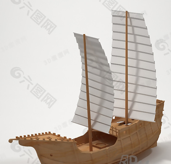 3D木帆船模型