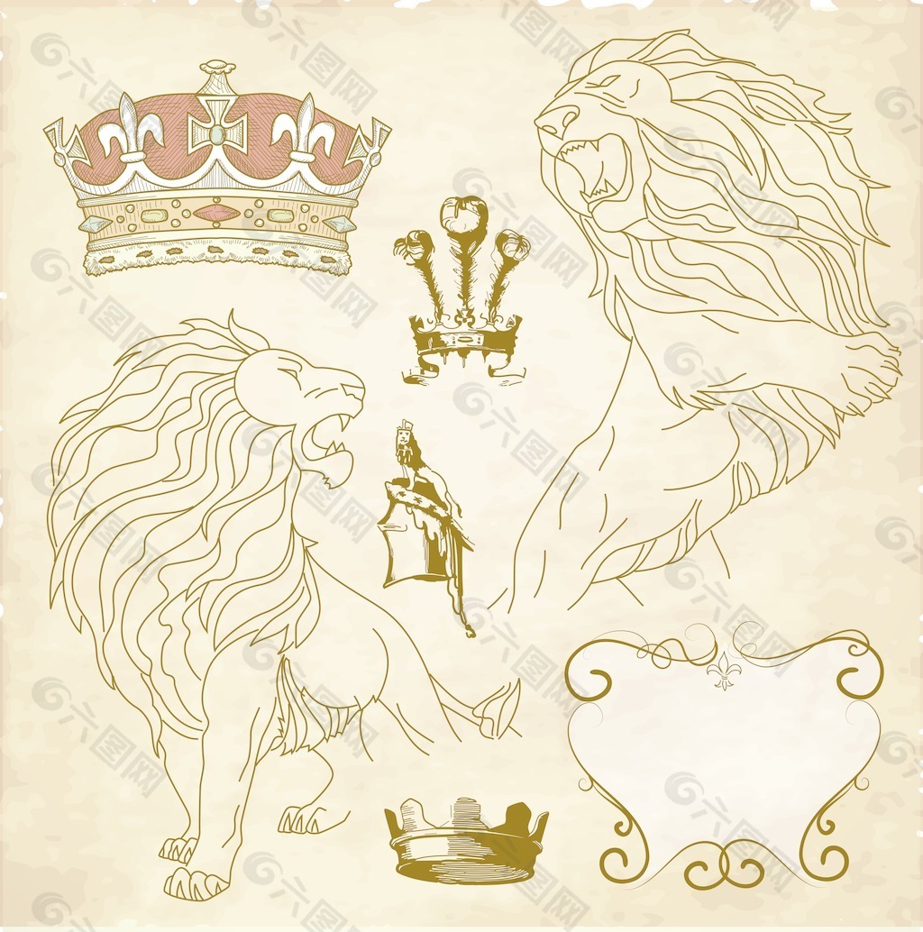 对狮子和王冠纹章