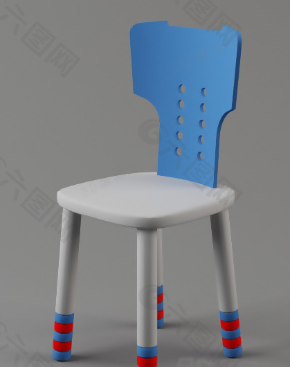 3D小孩专用椅模型