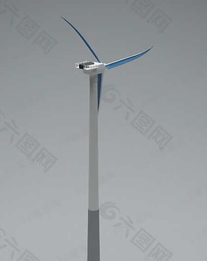 3D发电风车模型