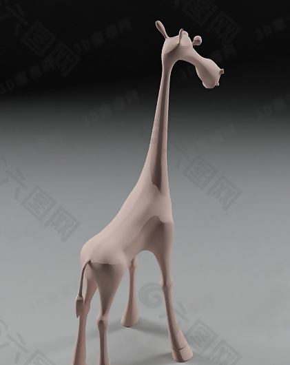 3D鹿模型