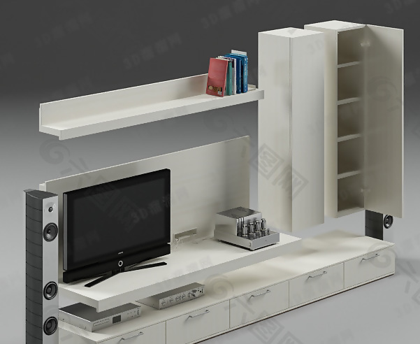 3D电视柜模型