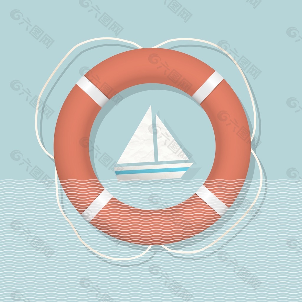 救生圈和纸帆船