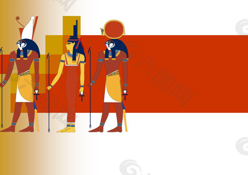 古埃及人物PPT模板