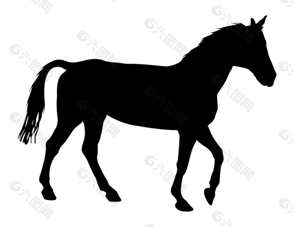 马的动物的形状