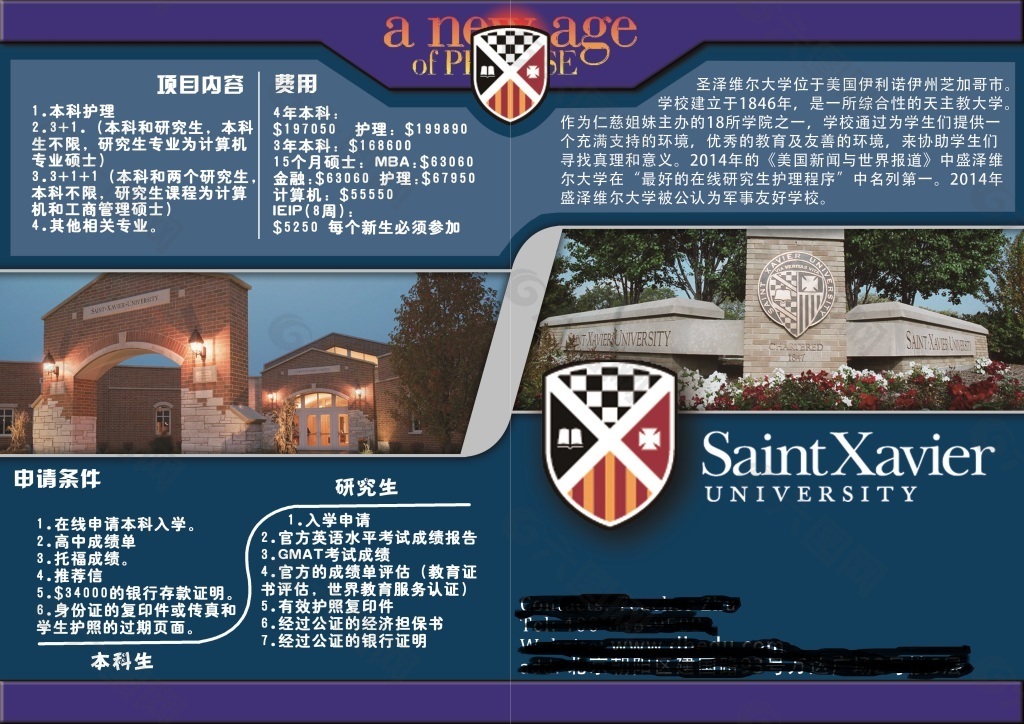 大学宣传单