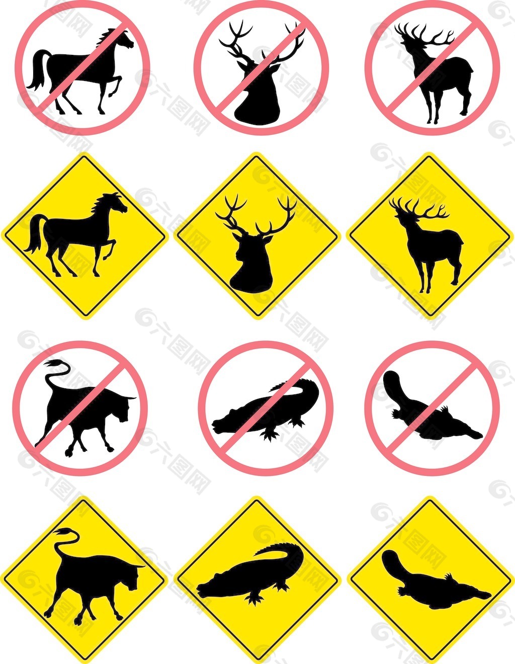 野生动物符号标志
