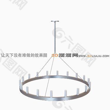 3D欧式吊灯模型