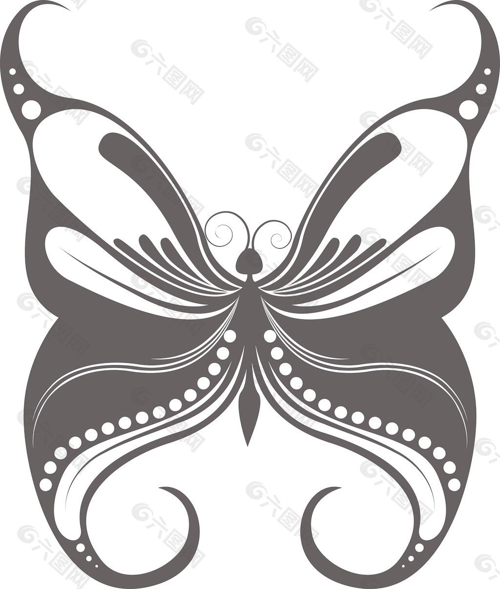 矢量蝴蝶设计元素素材免费下载(图片编号:1961108-六图网