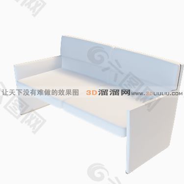 3D双人沙发模型