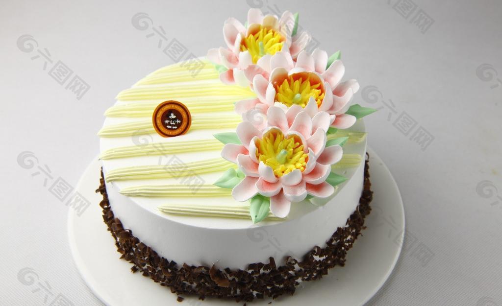 生日蛋糕 鱼尾菊