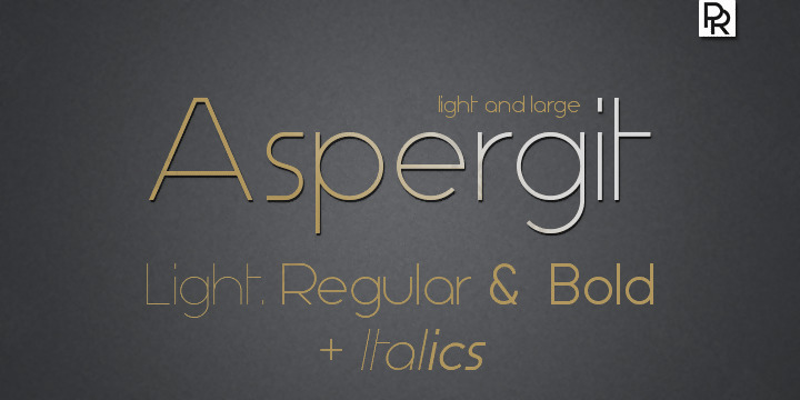 aspergit字体