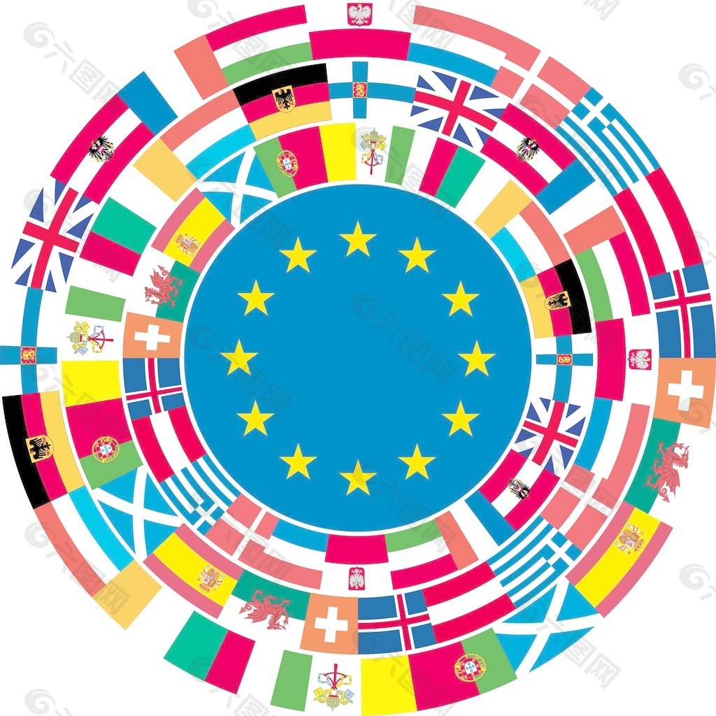 欧洲联合的矢量插图