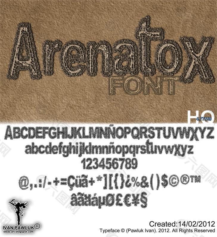 arenatox字体的字体