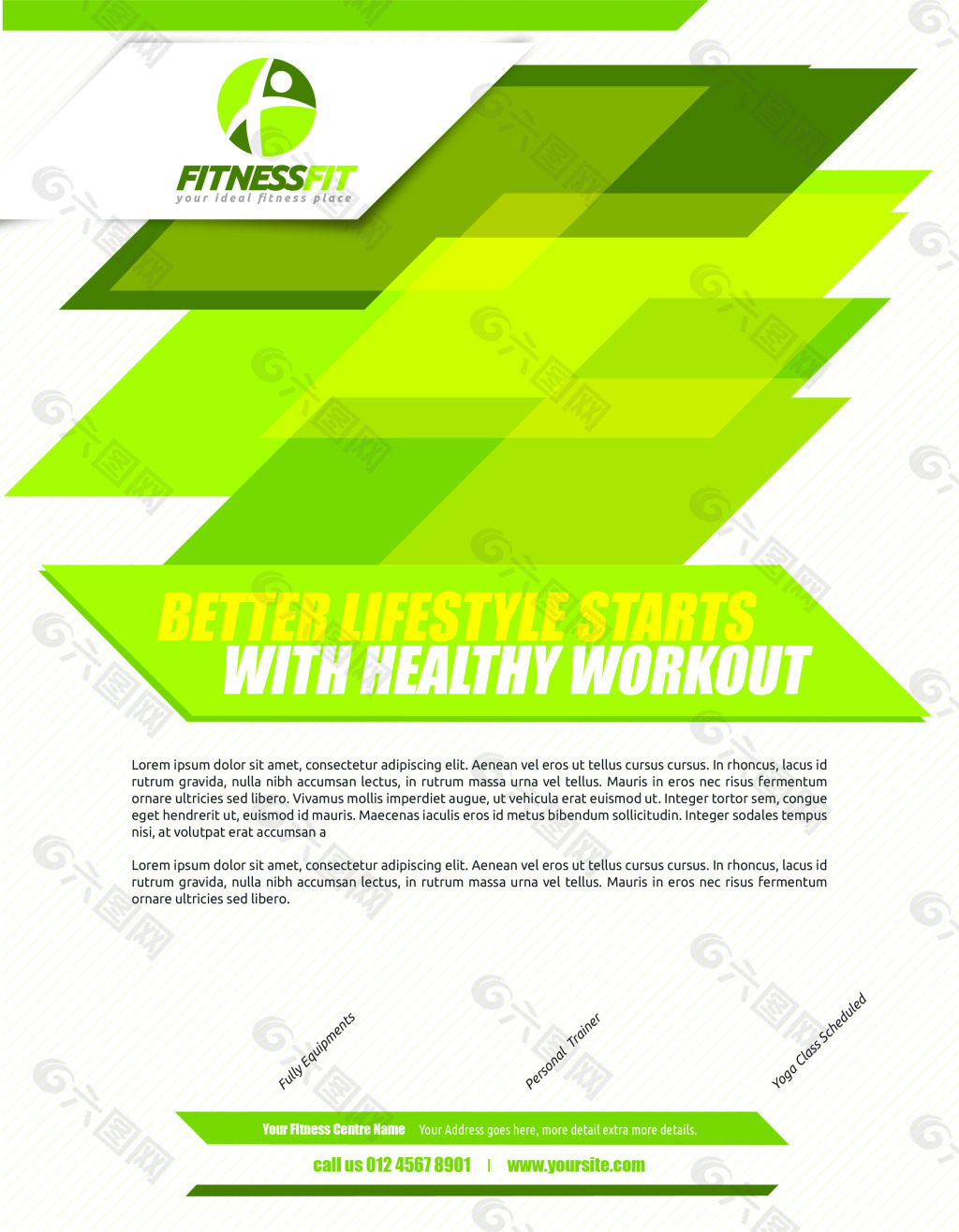 色块时尚英文排版