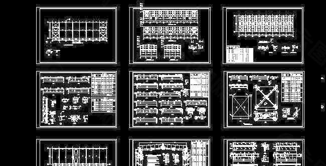 厂房钢结构全套设计图纸