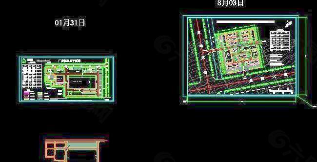 北京某钢结构厂房规划总平面图