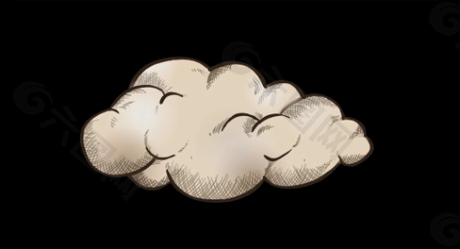 飘动的云朵动态特效视频
