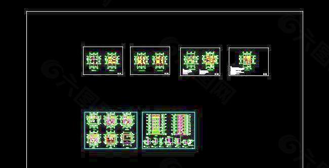 经典六层楼房设计图8x8