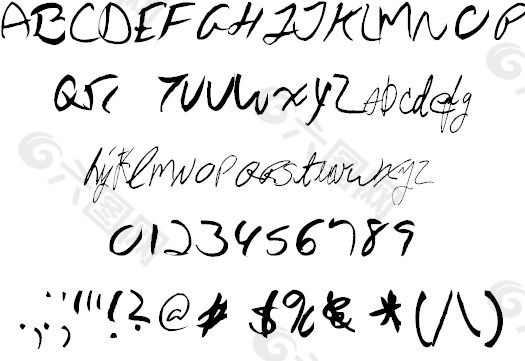 AEZ乔恩的手写字体的字体