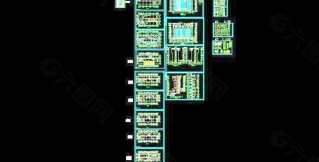 高层武装部办公楼建筑施工图