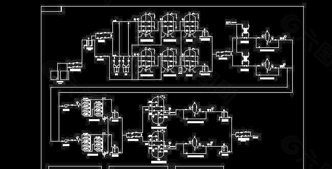 江苏某纯水工程工艺设计图