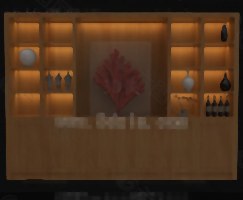 木制红酒展示柜