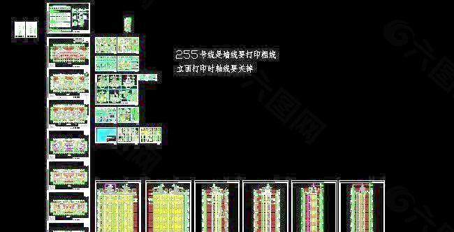 高层小区建筑平面图